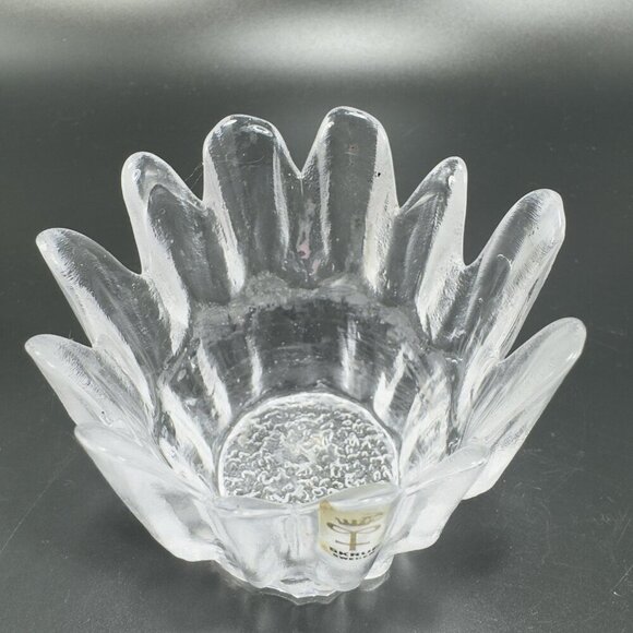 SKRUF Sweden Glass Clear Crystal Glass Votive Candle Holder Single Textured VTG - Picture 9 of 10